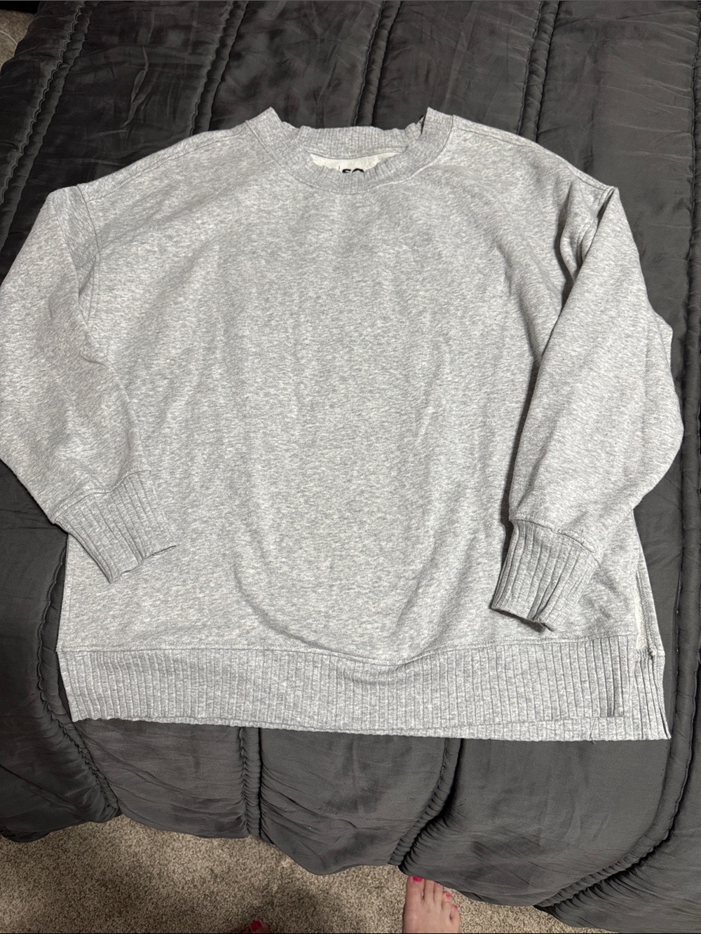 SO Women's Crewneck Sweater in Heather Gray